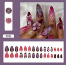 10 Pçs Unhas Postiças Cobertura Completa Amêndoa