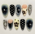 10 Pçs Unhas Postiças Cobertura Completa Amêndoa