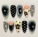 10 Pçs Unhas Postiças Cobertura Completa Amêndoa