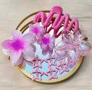10 Pçs/set Doce Gradiente Flor