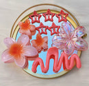 10 Pçs/set Doce Gradiente Flor