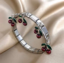 Pulseira geométrica quadrada de aço inoxidável