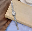 Relógio Feminino Elegante Com Pulseira De Ouro, estilo ins vintage e luxuoso