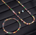 Colar e Brincos De Zirconia