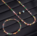 Colar e Brincos De Zirconia