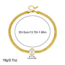 CONJUNTO SEMI JOIA PEDRA BRANCA (VENDIDO SEPARADOS)